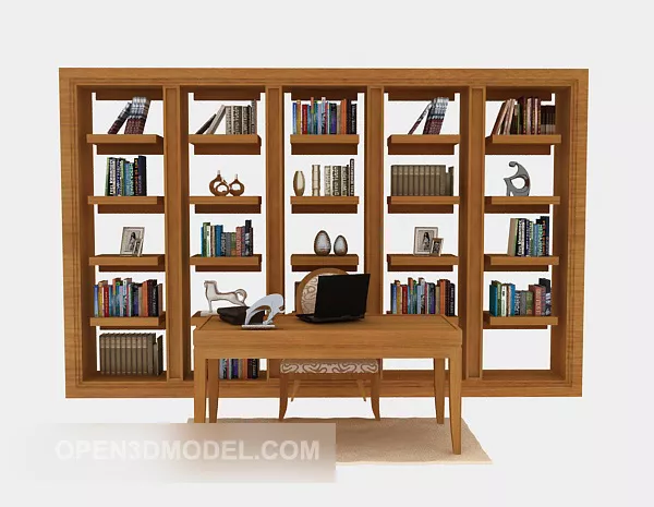 Old Bookcase 3d model