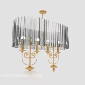 Large Living Room Chandelier 3d model