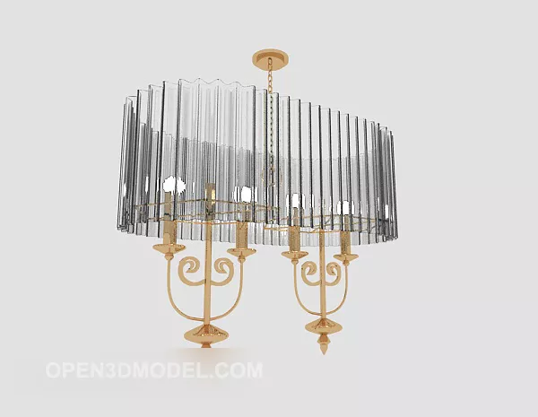 Large Living Room Chandelier 3d model Large Living Room Chandelier 3d model