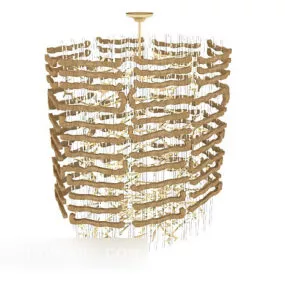 Large Personality Chandelier 3d model