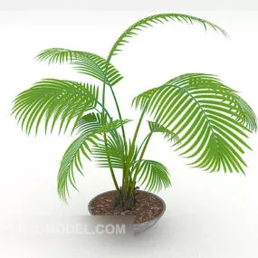 Large Pot Indoor Potted 3d model