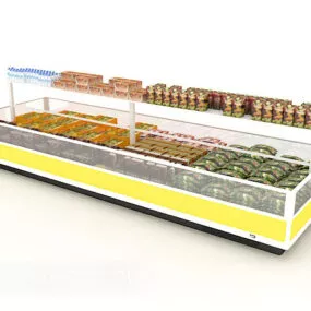 Large Refrigerator Freezer 3d model