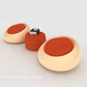 Lazy Modern Simple Sofa 3d model