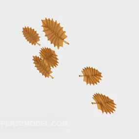 Leaf Decoration Wall Mount 3d model