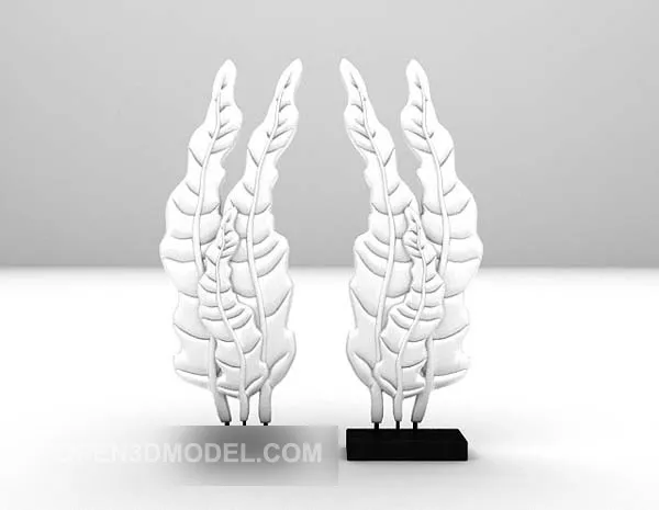 Leaf Sculpture Decorative 3d model Leaf Sculpture Decorative 3d model