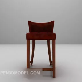 Leather High Chair 3d model