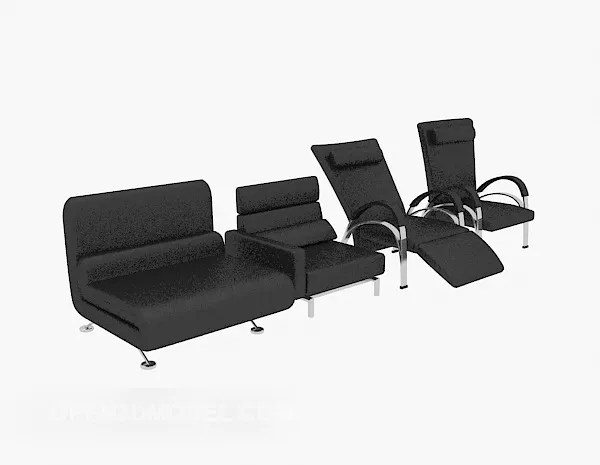 Leather Office Chair Collection Pack 3d model Leather Office Chair Collection Pack 3d model