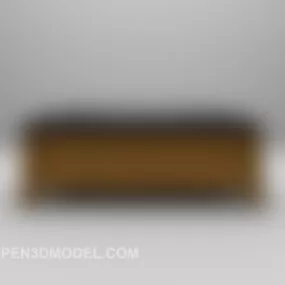 Leather Sofa Large Size 3d model
