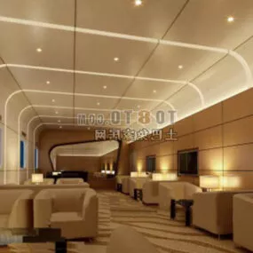 Food Restaurant Interior 3d model