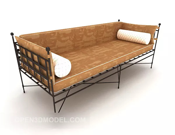 Brown Leatherhome Sofa Set 3d model Brown Leatherhome Sofa Set 3d model