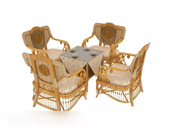 Tablecloth Round Shape 3d model