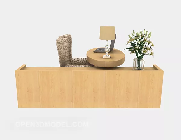 Leisure Small Desk 3d model Leisure Small Desk 3d model