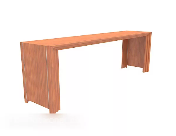 Park Solid Wood Bench 3d model Park Solid Wood Bench 3d model