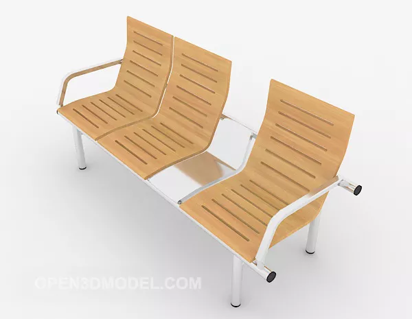 Leisure Solid Wood Chair 3d model Leisure Solid Wood Chair 3d model