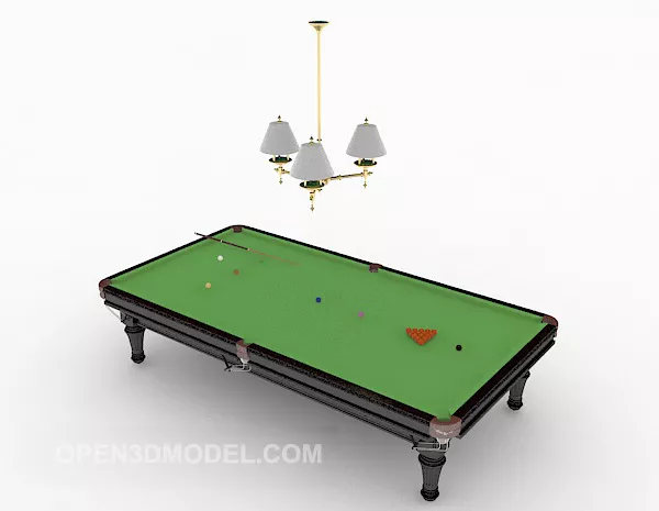 Green Table Tennis With Mesh 3d model