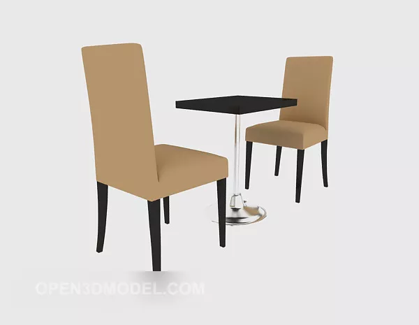 Leisure Venue Table Chair Set V1 3d model Leisure Venue Table Chair Set V1 3d model