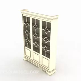 Light Wood European Showcase 3d model