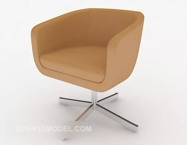 Light Brown Casual Chair 3d model Light Brown Casual Chair 3d model