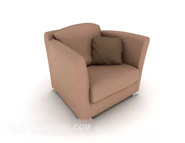 Light Brown Single Sofa V3 3d model Light Brown Single Sofa V3 3d model
