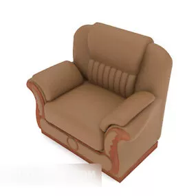 Light Brown Sofa 3d model