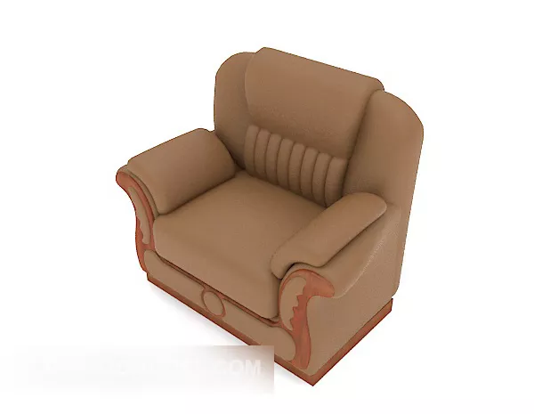 Light Brown Sofa 3d model Light Brown Sofa 3d model