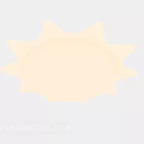 Light Ceiling Lamp Star Shade 3d model
