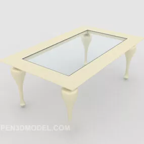 Light Colored Tea Table 3d model