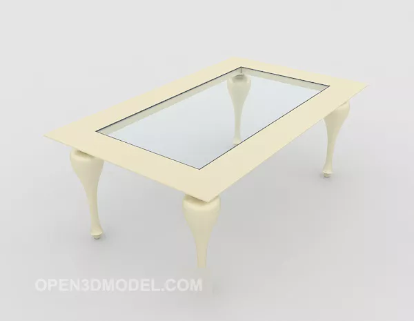 Light Colored Tea Table 3d model Light Colored Tea Table 3d model