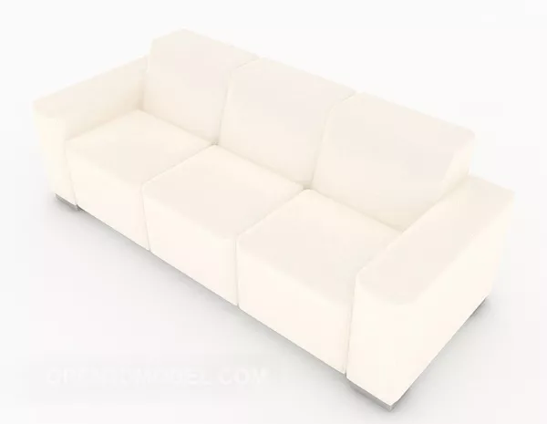 Light-colored Multi Seaters Sofa Design 3d model Light-colored Multi Seaters Sofa Design 3d model