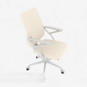 Light-colored Simple Office Chair 3d model
