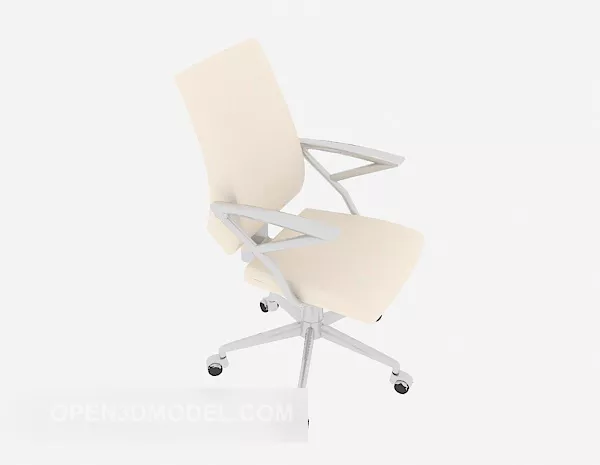 Light-colored Simple Office Chair 3d model Light-colored Simple Office Chair 3d model