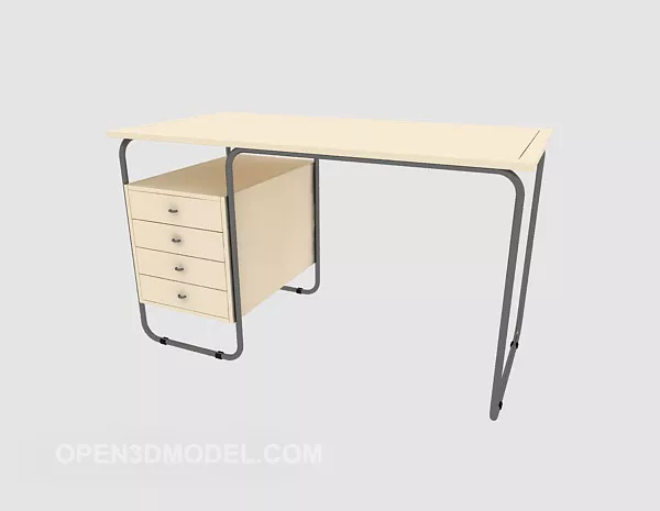 Light Desk School Furniture 3d model Light Desk School Furniture 3d model