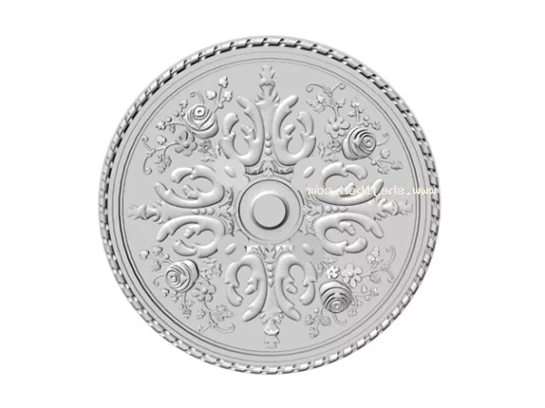 Plaster Disc Ceiling Decorative 3d model Plaster Disc Ceiling Decorative 3d model