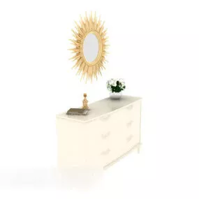 Light Fresh Hall Cabinet 3d model