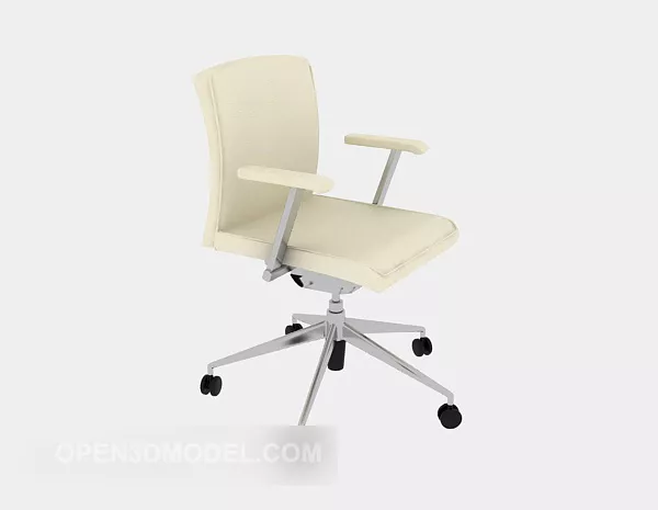 Brown Color Simple Office Chair 3d model Brown Color Simple Office Chair 3d model