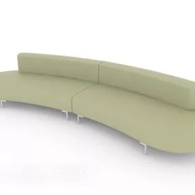 Light Simple Sofa Furniture 3d model