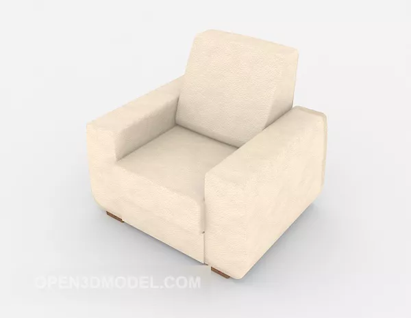 Light Single Sofa 3d model Light Single Sofa 3d model