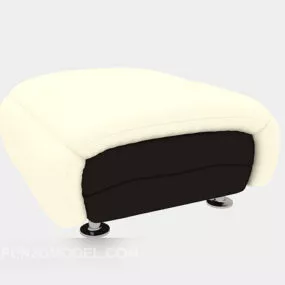 Light Yellow Sofa Stool 3d model
