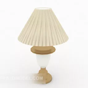 Light Yellow Table Lamp 3d model