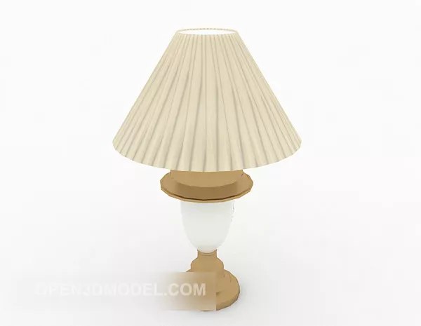 Light Yellow Table Lamp 3d model Light Yellow Table Lamp 3d model