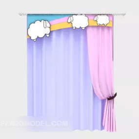 Lilac Screen Furniture 3d model