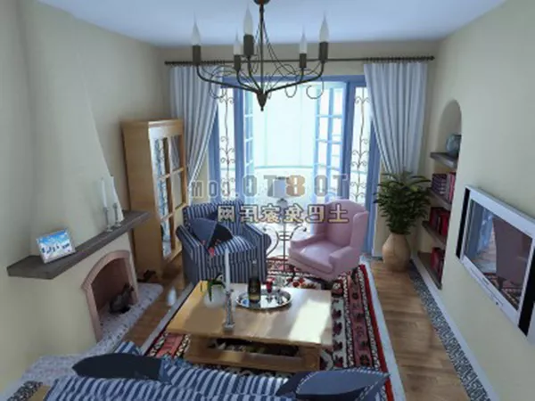Living Room Common Design 3d model Living Room Common Design 3d model