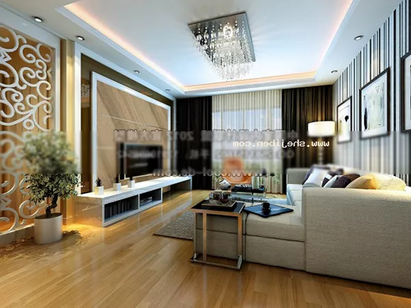 Living Room Clean Design Interior 3d model Living Room Clean Design Interior 3d model