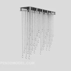 Living Room Crystal Chandelier 3d model