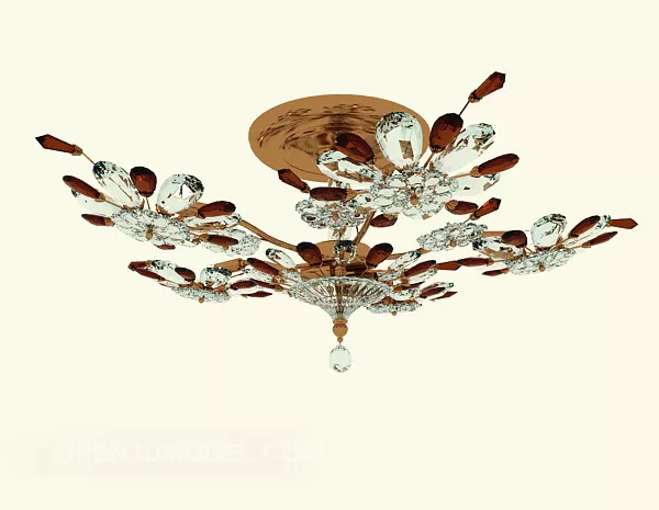 Luster Lampex Three Bulbs 3d model