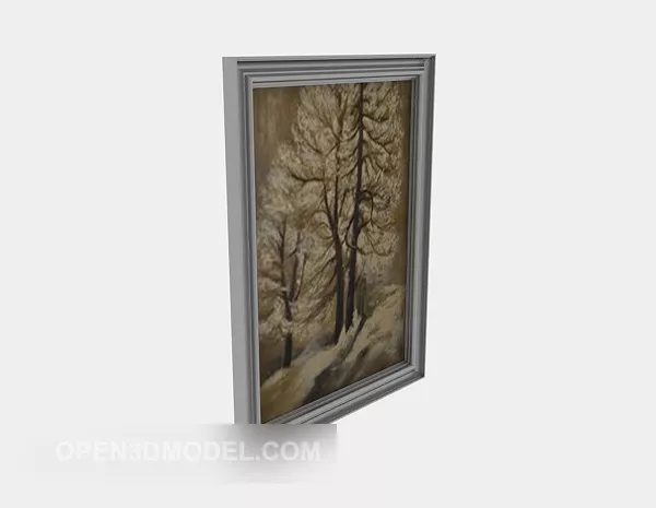 Living Room Decoration Hanging Painting 3d model Living Room Decoration Hanging Painting 3d model