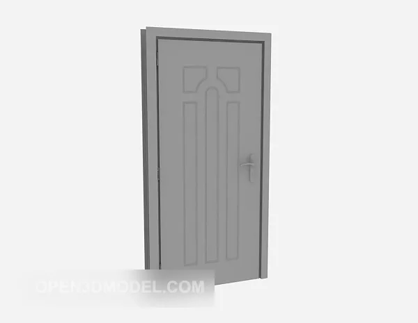 Vintage Wood Window Frame 3d model