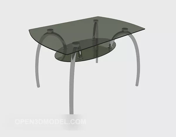 Living Room Furniture Glass Coffee Table 3d model Living Room Furniture Glass Coffee Table 3d model