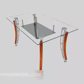 Living Room Modern Glass Coffee Table 3d model