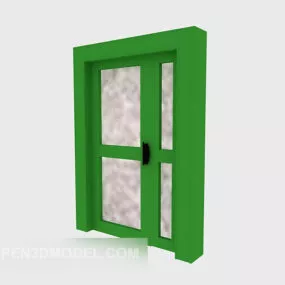 Living Room Partition Door Furniture 3d model